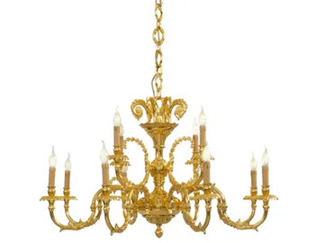 ASTOR 720/8+4 - LED brass chandelier by Possoni Illuminazione - view 2